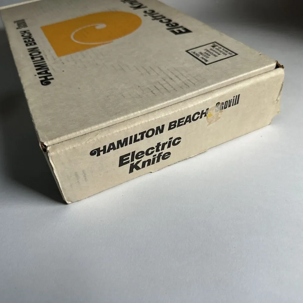 Hamilton Beach Scovill Avocado Switchable Electric Knife Wall Mount Orig Box297A